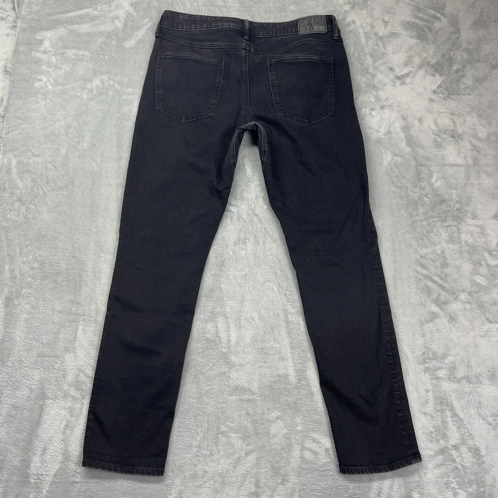 American Eagle Jeans Mens 34x32 Black Denim‎ Athletic Fit Airflex+ Skinny Leg